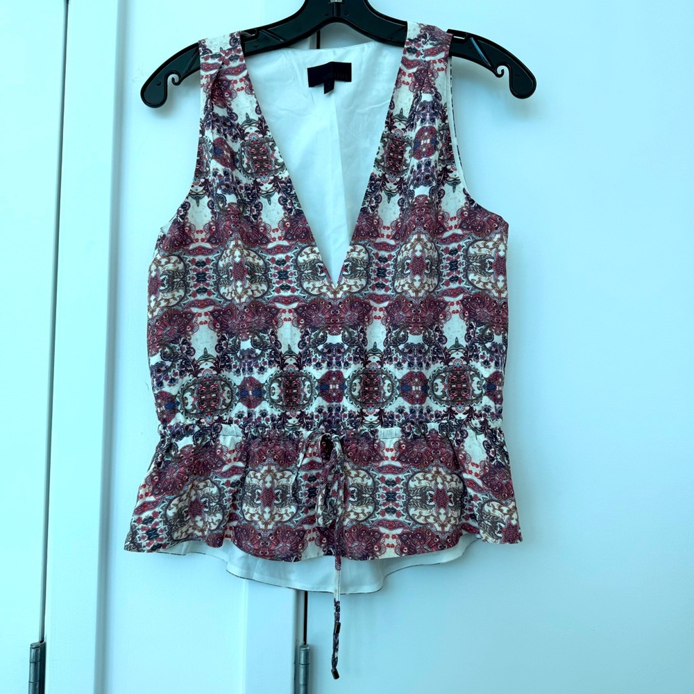 INTERMIX Silk Medallion Print Top